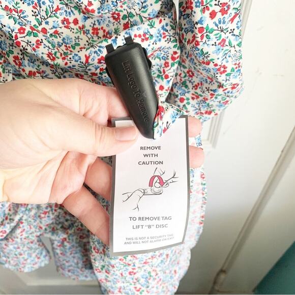 Notes Du Nord Naya Ruched Front Dress Flower Symphony NWT Asymmetrical Hem 8 - Picture 8 of 16